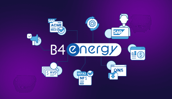 O B4Energy é a solução da FourTrust que automatiza o pagamento de faturas do Mercado Livre de Energia diretamente no SAP.