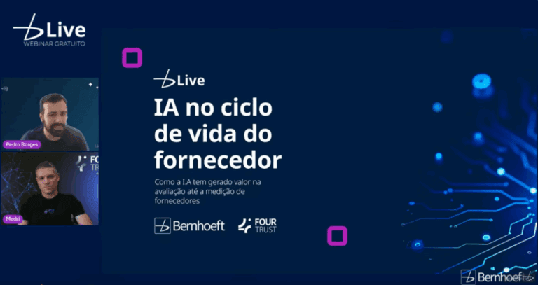 Webinar IA no ciclo de vida do fornecedor