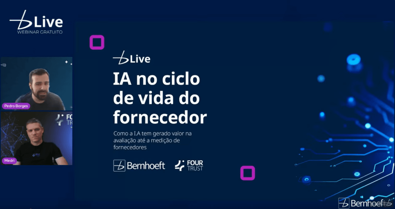 Webinar IA no ciclo de vida do fornecedor